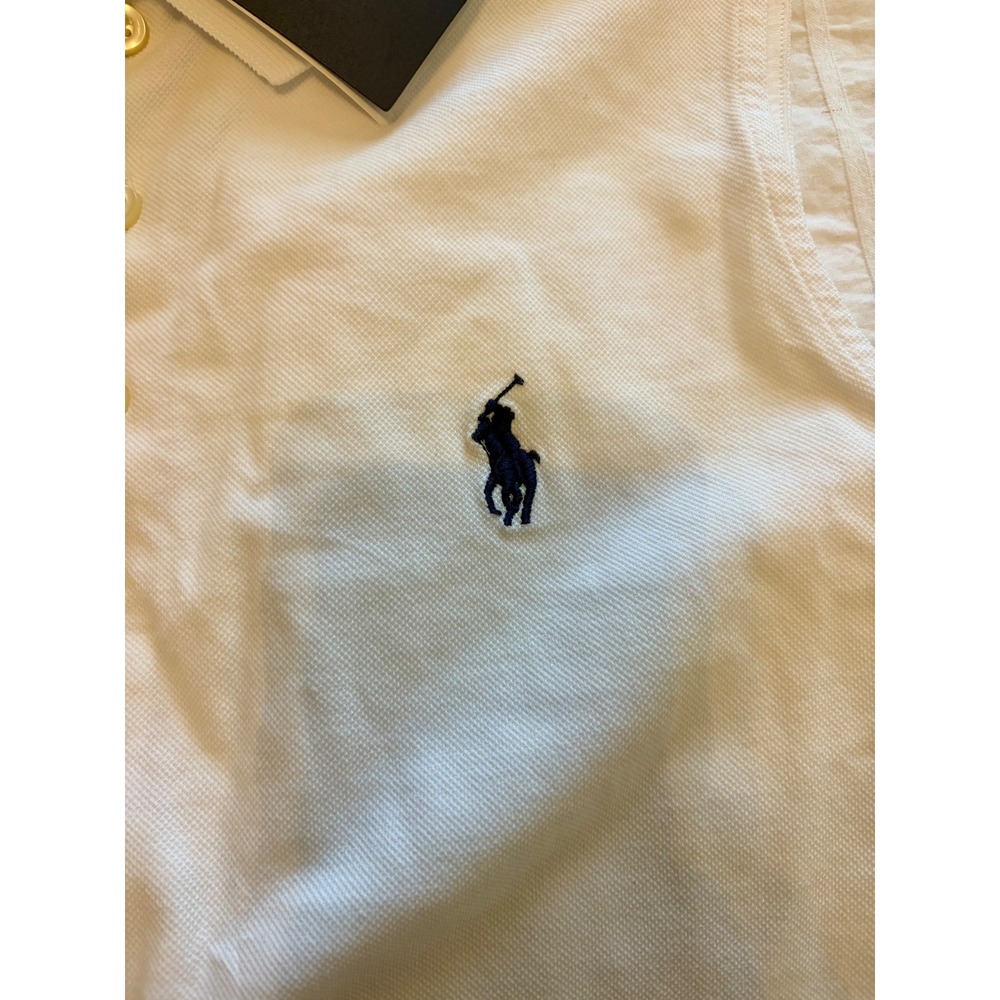 Polo Ralph Lauren White Sleeveless Polo Maxi Dress Size L NWT - Picture 8 of 8
